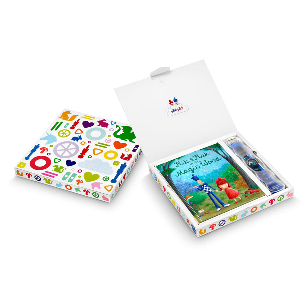 Flik Flak Sonderverpackung mit Buch Flik & Flak in the Magic WOOD FGP002-EN