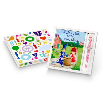Flik Flak Sonderverpackung mit Buch Flik & Flak helfen dem Wald FGP003-DE