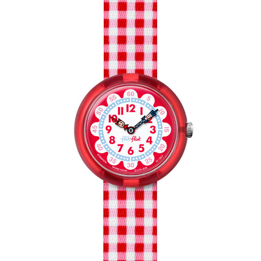 Flik Flak Kinderuhr Gingham FBNP078