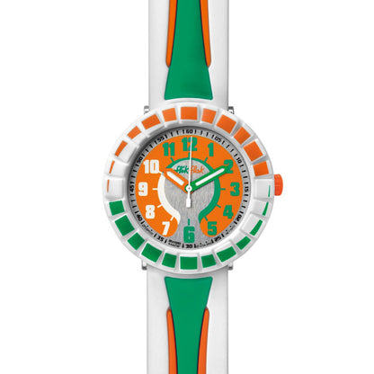 Swatch Flik Flak ALL AROUND GREEN & ORANGE ZFCSP007