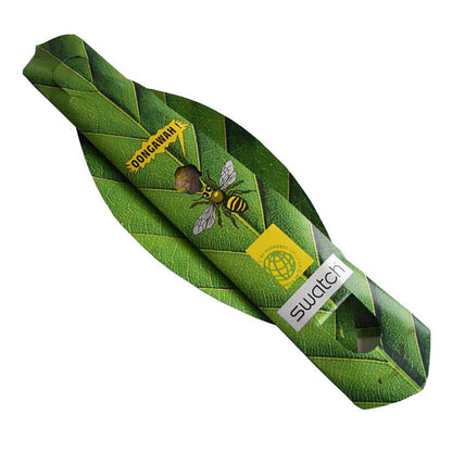 Swatch Gent special Green Leaf Bijenkorf Oongawah GK193Pack