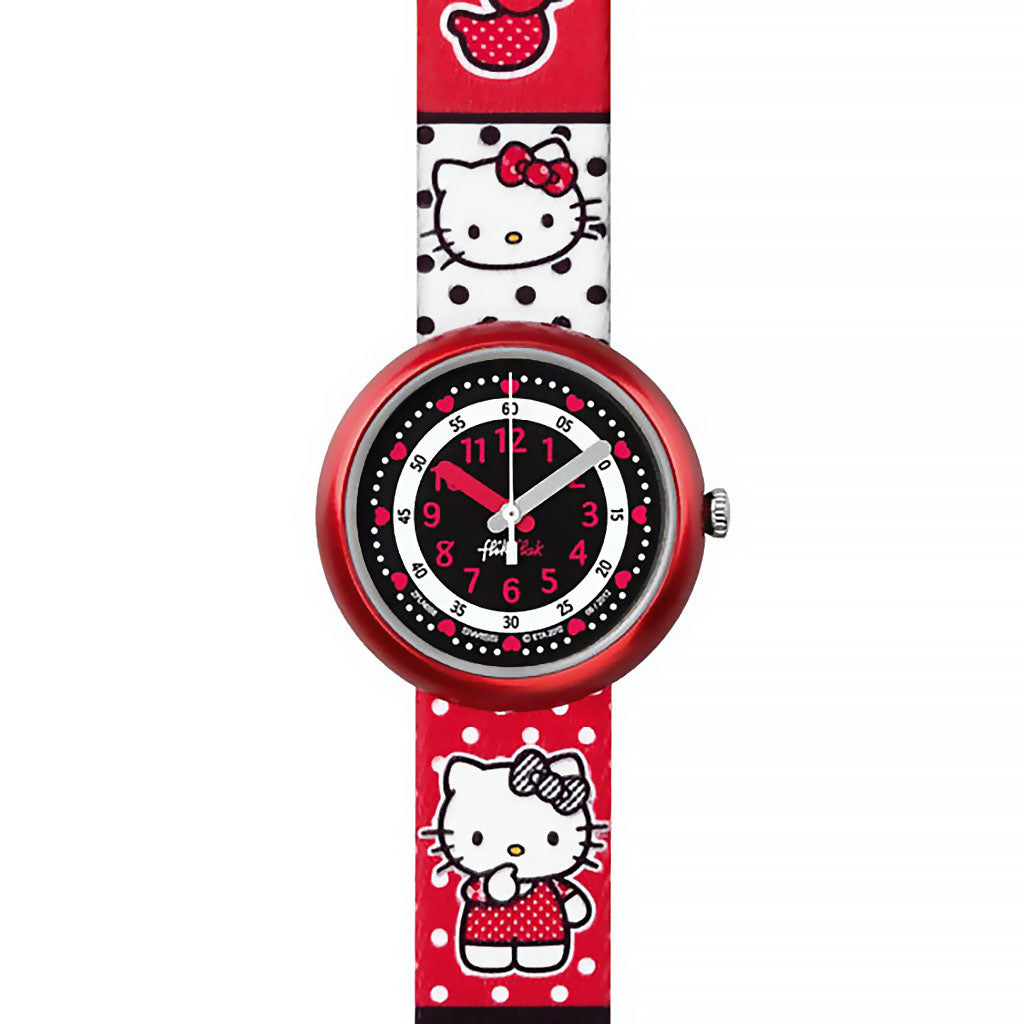 Swatch Flik Flak HELLO KITTY & PENCIL CASE FLN058
