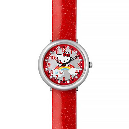 Swatch Flik Flak HELLO KITTY RED RAINBOW ZFFL017
