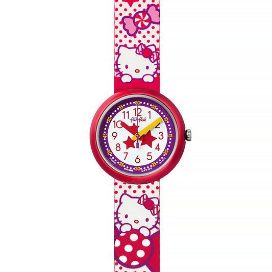 Swatch Flik Flak HELLO KITTY SUGAR WORLD FLN060