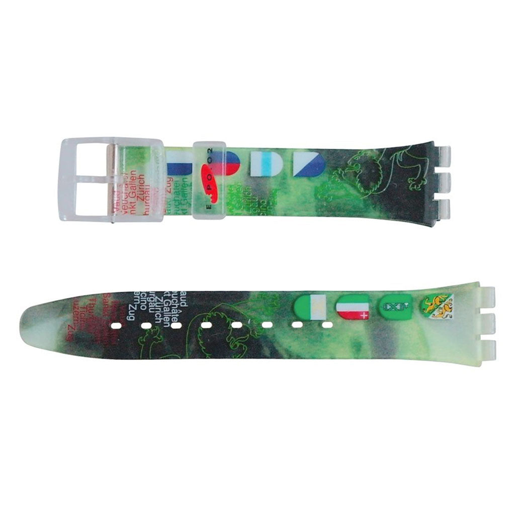 Swatch Ersatzband 27 Mo Cantone Swatch Verte AGZ173