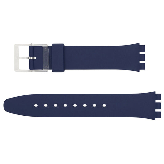 Original Ersatzband der Swatch Gent BASIC BLUE ASO28E002