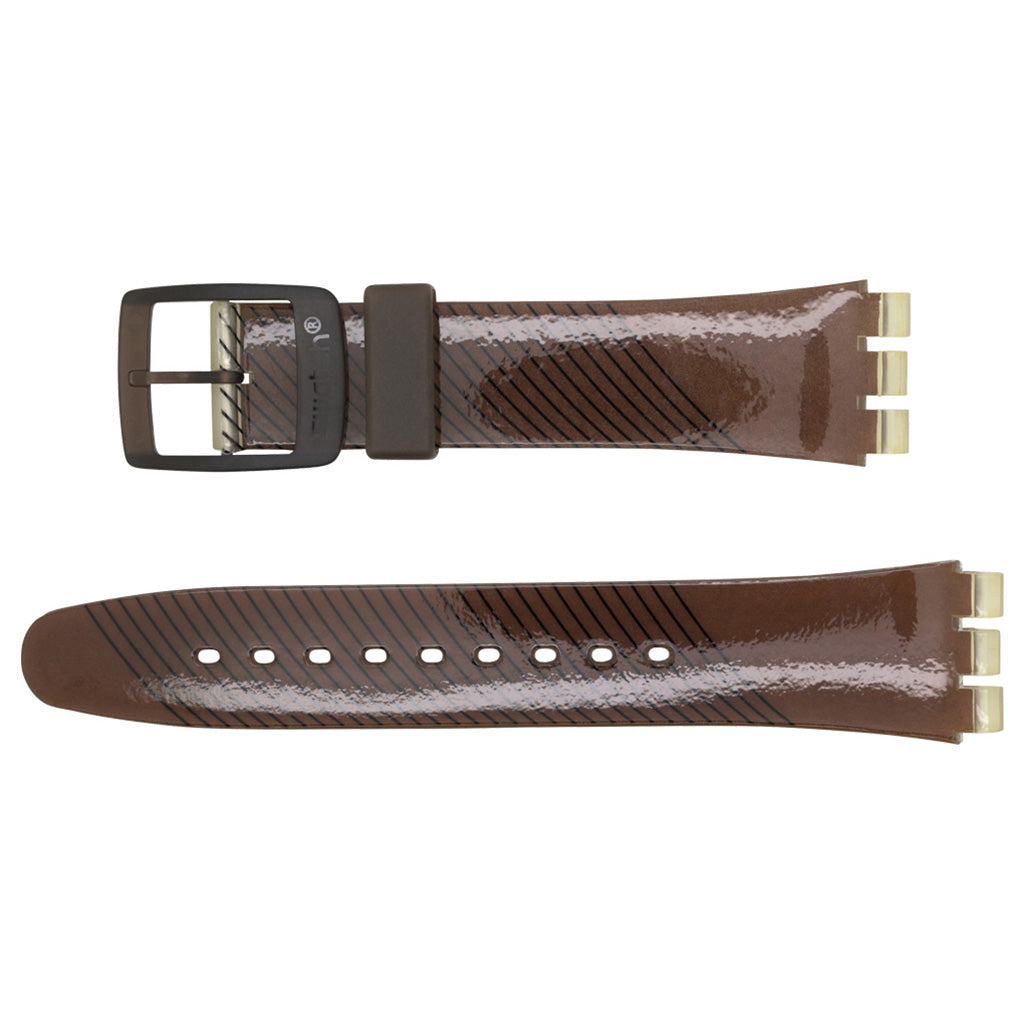 Original Swatch Jelly in Jelly Ersatzband Brownblacky ASUJF100
