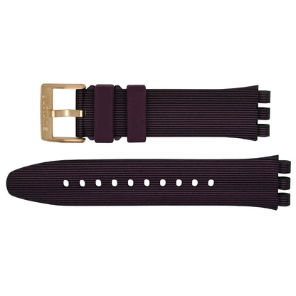 Original Ersatzband der Swatch Irony Sistem 51 BURGUNDY STORY AYIG401