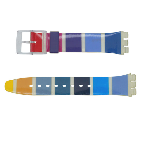 Original Swatch Ersatzband Blue Painted Time AGK376