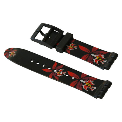 Swatch Ersatzband FLEUR NOIR ASUDB114