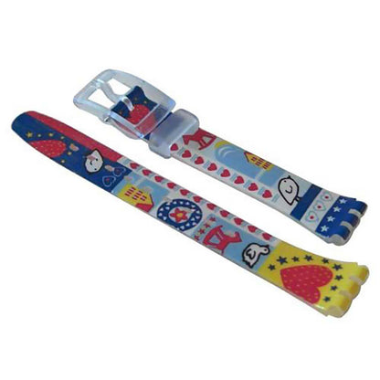 Original Ersatzband der Swatch Lady KID'S PATCHWORK ALN141