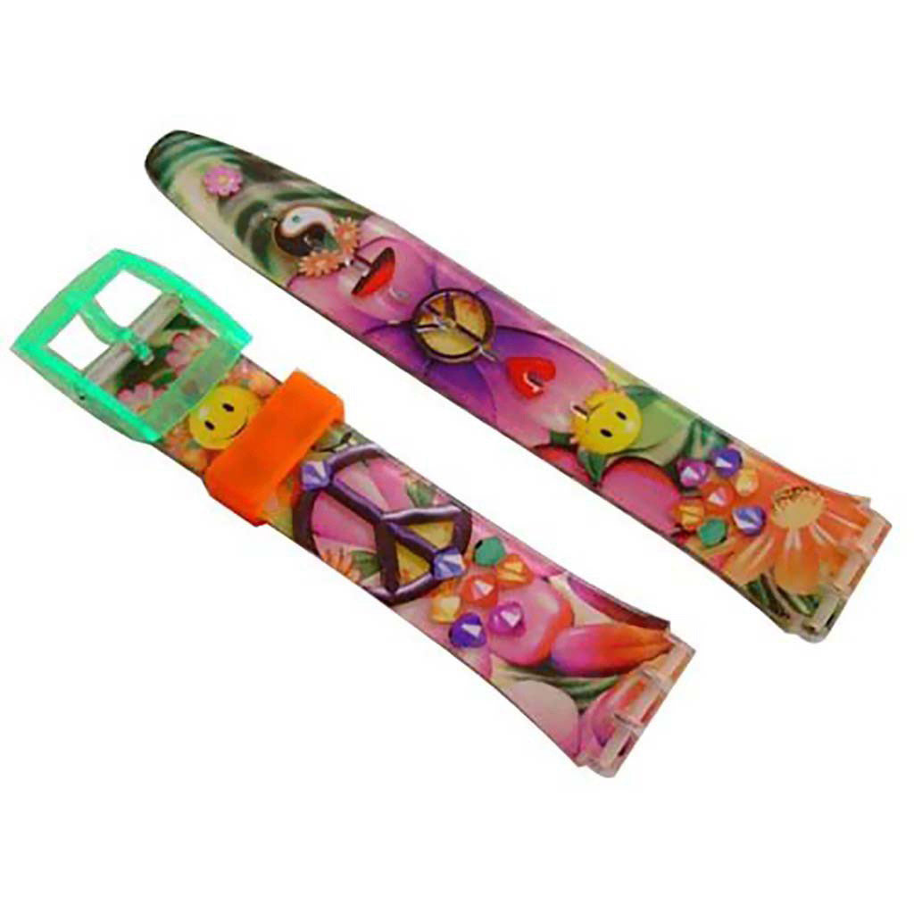 Swatch Ersatzband LOVE PEACE & HAPPINESS AGJ118