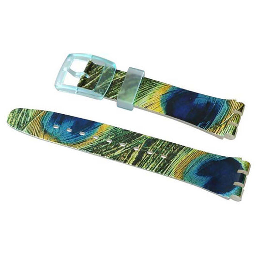 Swatch Ersatzband PFAUENAUGE ASUJS100