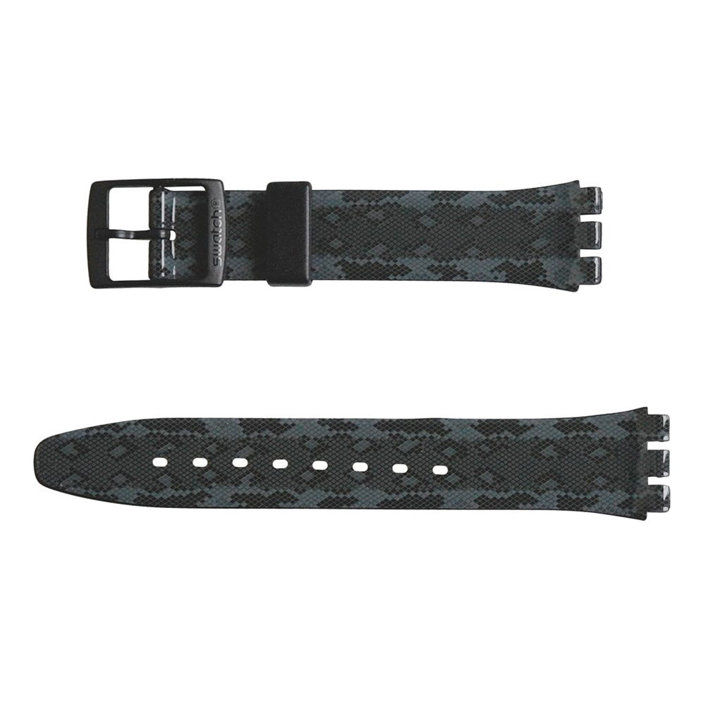 Swatch Ersatzband Snaky Anthracite AGB257