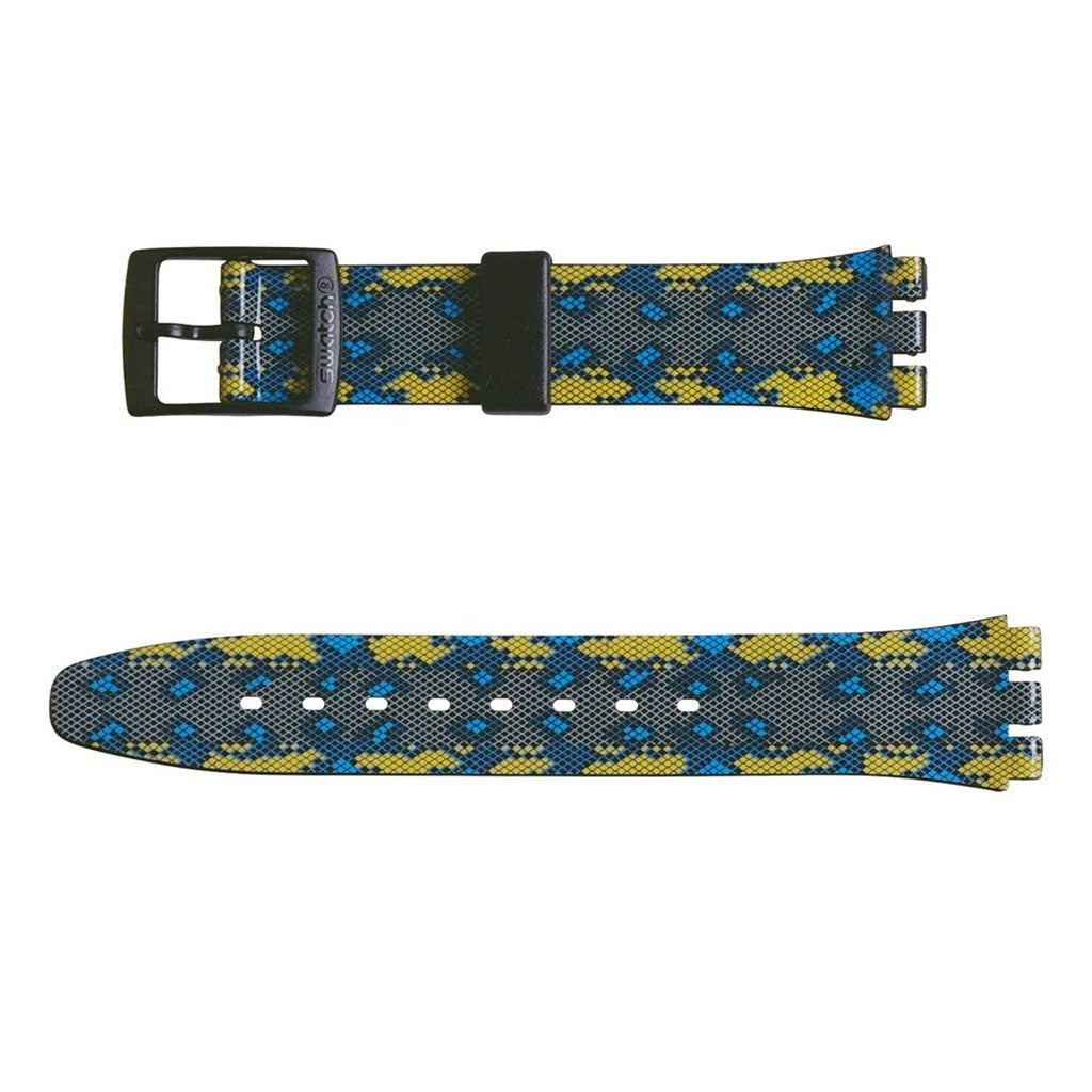 Swatch Ersatzband Snaky Blue AGB254
