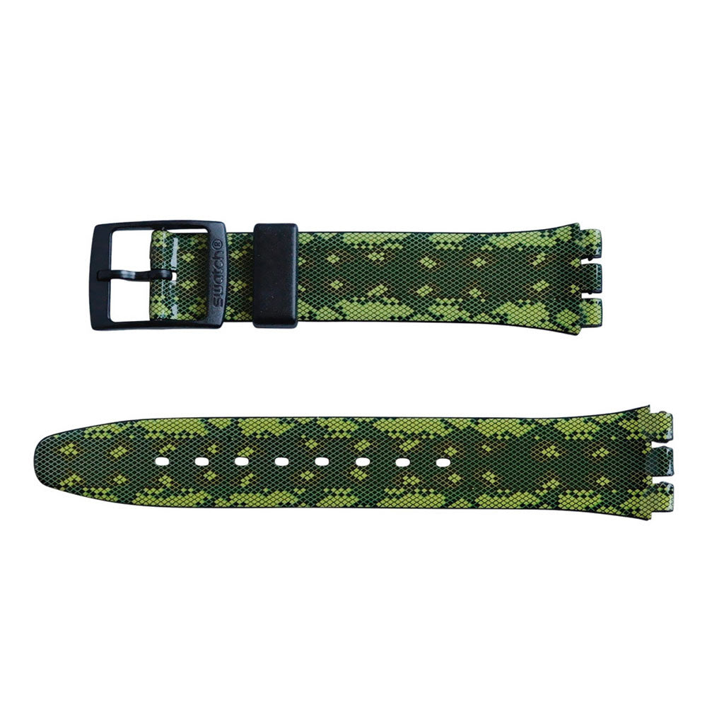 Swatch Ersatzband Snaky Green AGB253