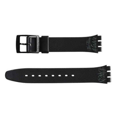 Swatch Ersatzband TIME NEVER DIES BLACK AGM180