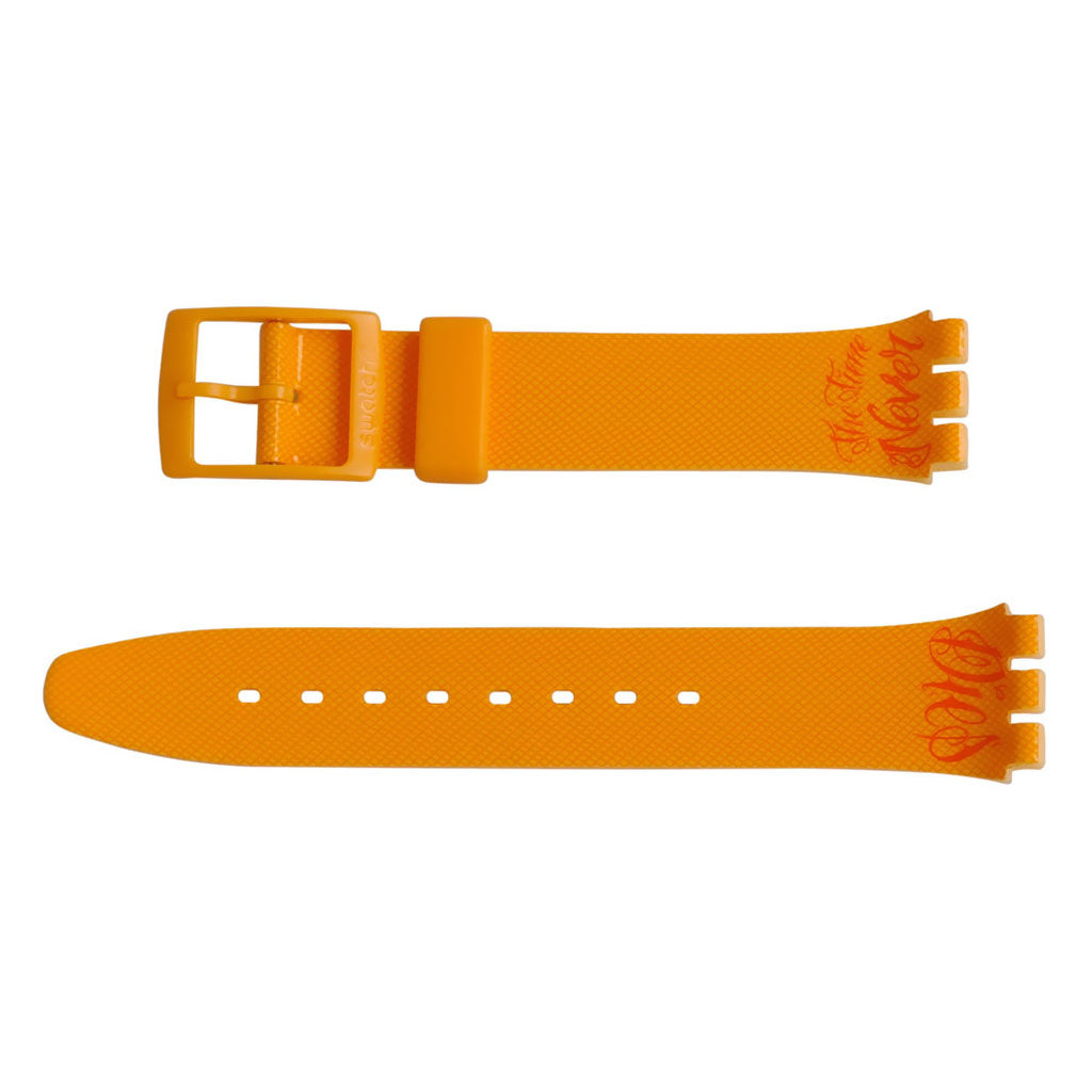 Swatch Ersatzband TIME NEVER DIES ORANGE AGO110
