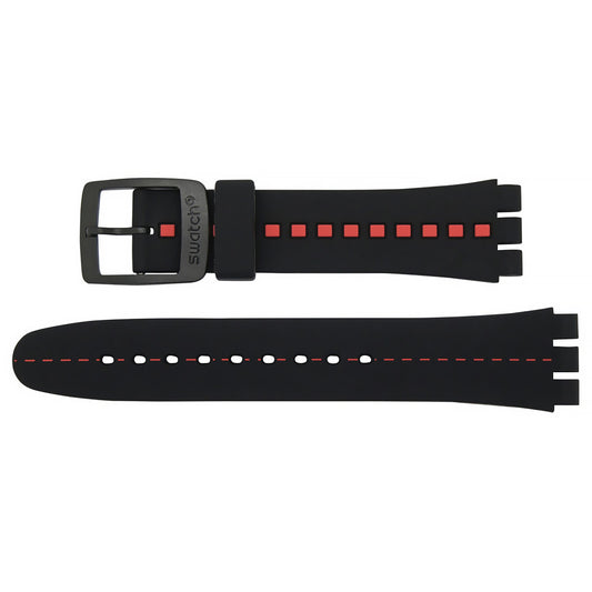 Original Ersatzband der Swatch BLACK ON FIRE ASUJB704