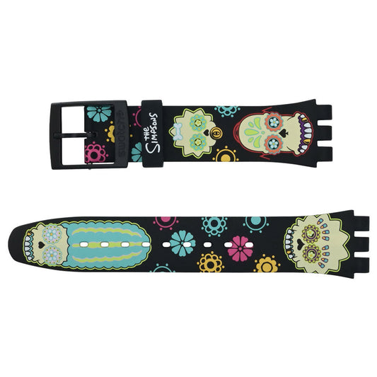 Original Ersatzband der Swatch New Gent D`OH OF THE DEAD ASO29Z135