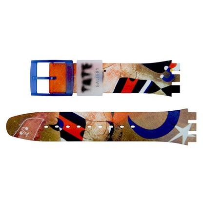 Swatch New Gent Ersatzband MIRO'S WOMAN & BIRD IN THE MOONLIGHT ASO29Z136