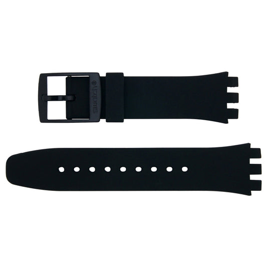 Swatch Ersatzband Chrono Plastic Twice Again Black ASUSB401