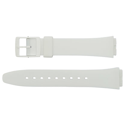 Original Ersatzband der Swatch Gent Square WHAT IF�ALLWHITE? ASO34W700