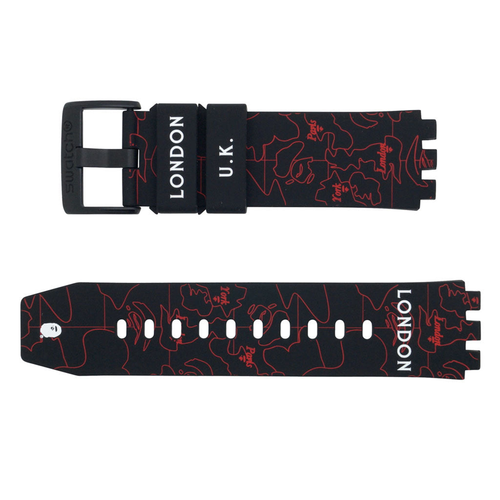 Swatch Ersatzband Big Bold Bape London Edition ASO27Z701