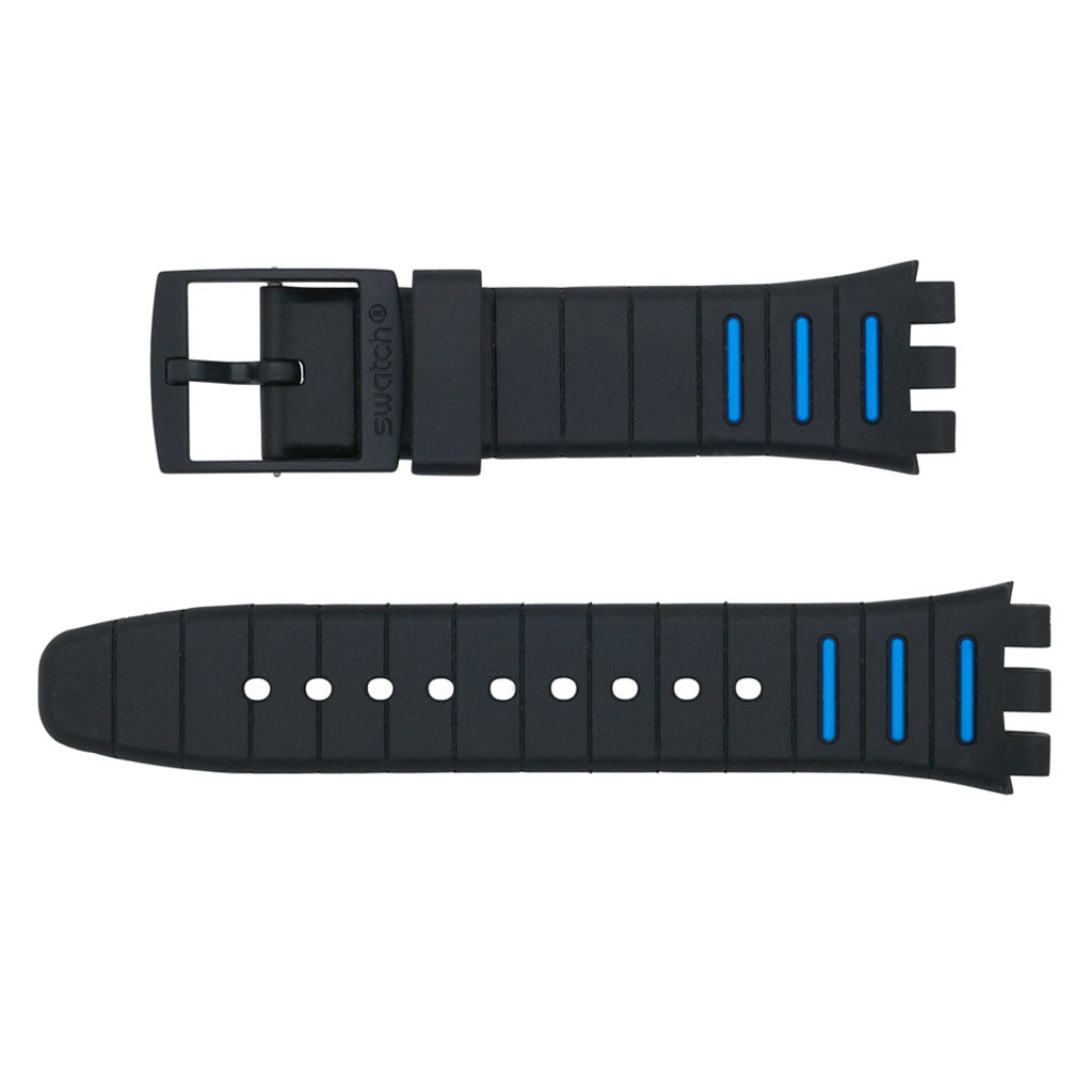Swatch Ersatzband Black Spy ASUSB410