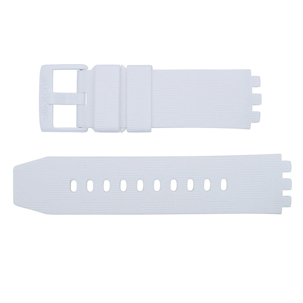 Swatch Ersatzband Chequered White ASB02W400