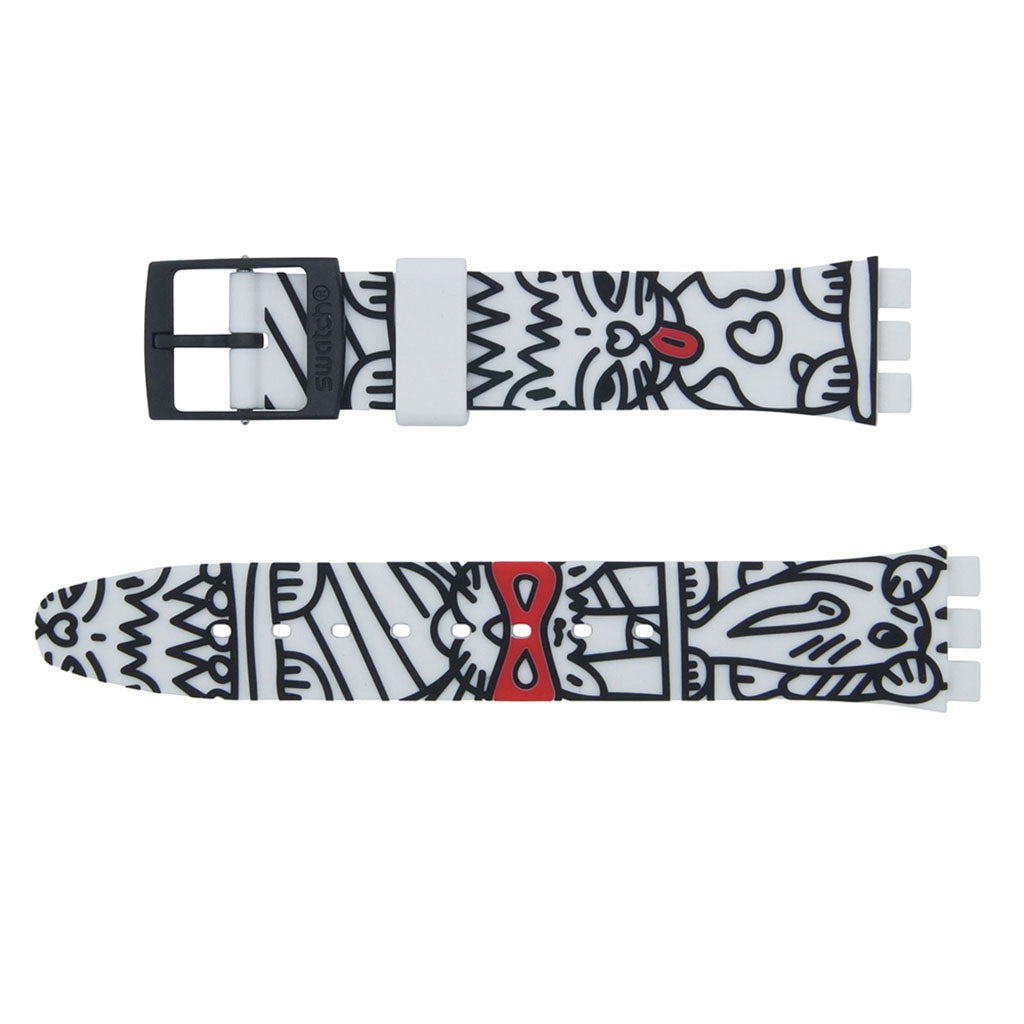 Swatch Ersatzband Comicat AGB322