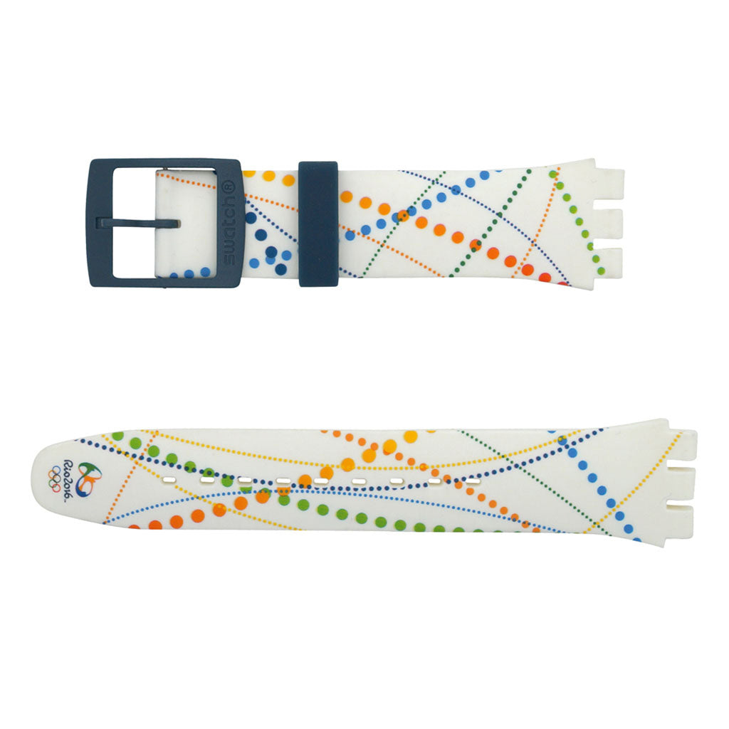 Swatch Ersatzband Dots in Rio ASUOW128