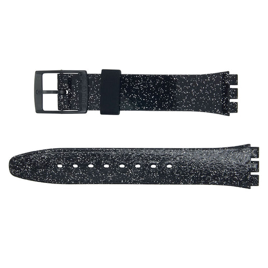 Swatch Ersatzband Glitternoir AGB755