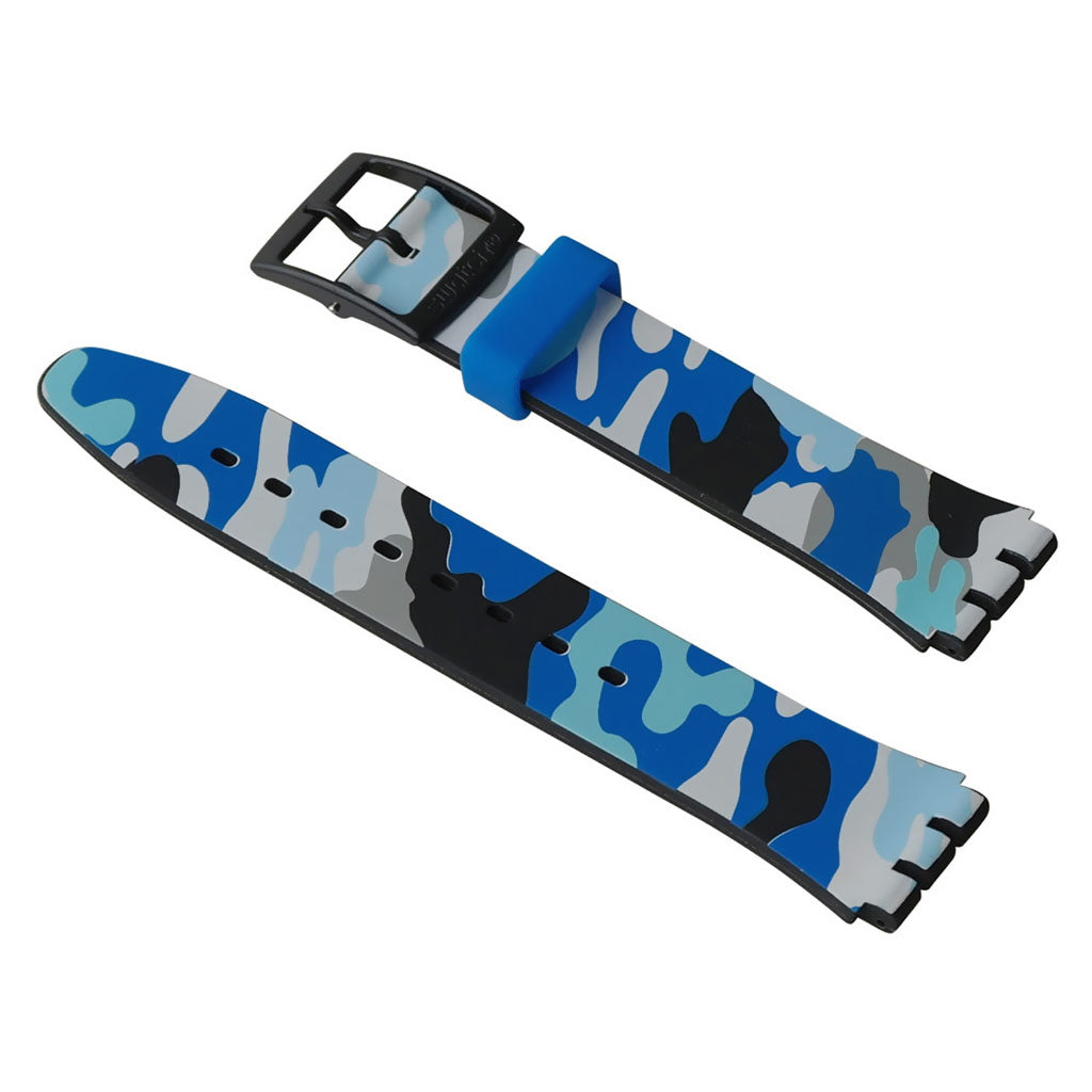 Swatch Ersatzband HIDING BLUE AGB263