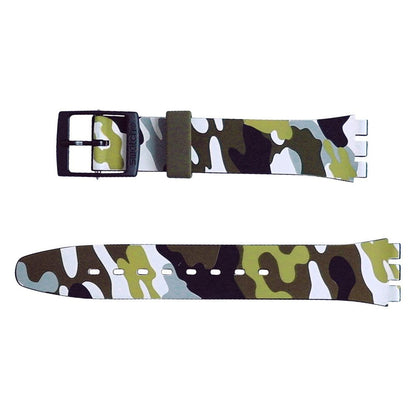 Swatch Ersatzband Hiding Green AGB261