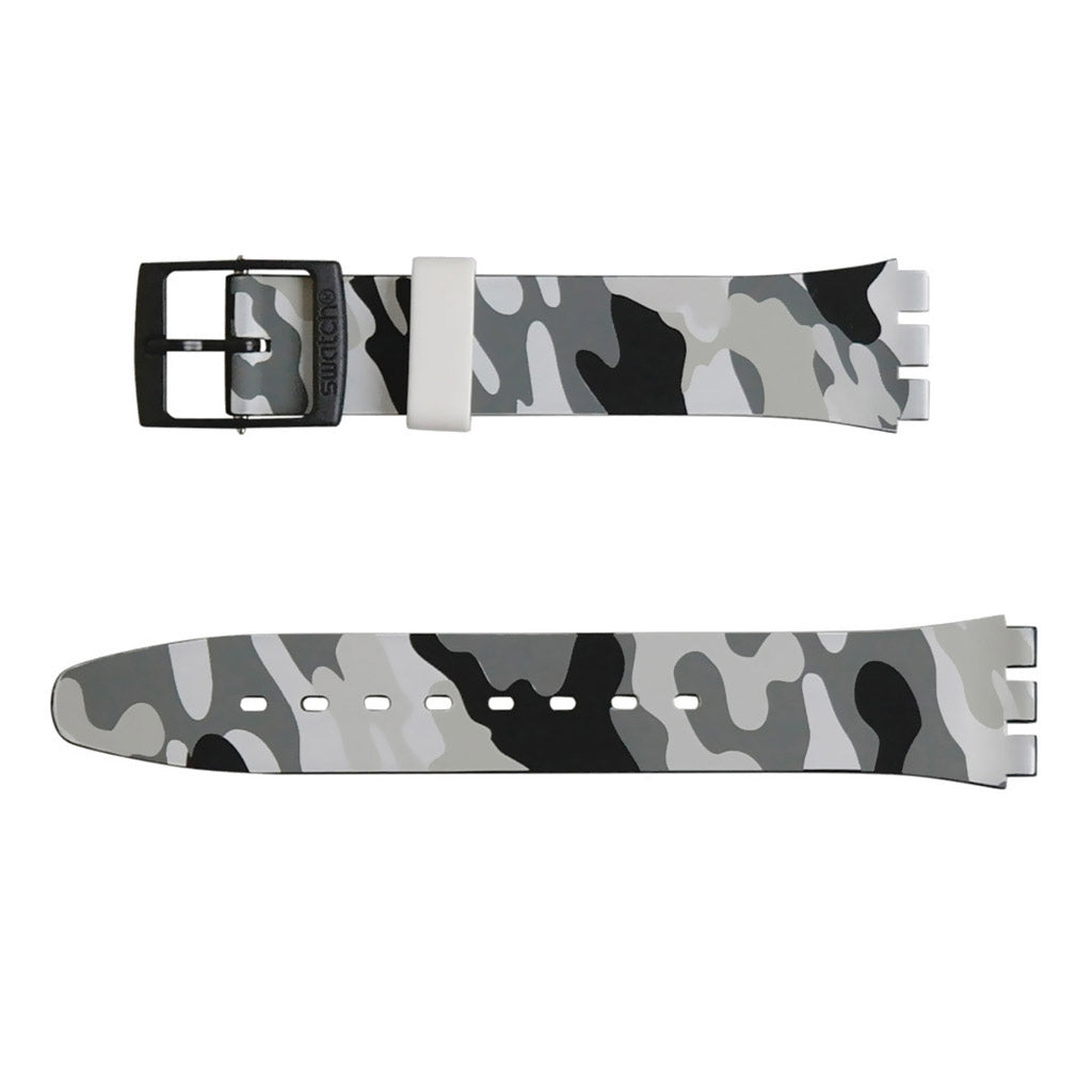 Swatch Ersatzband Hiding Grey AGB260