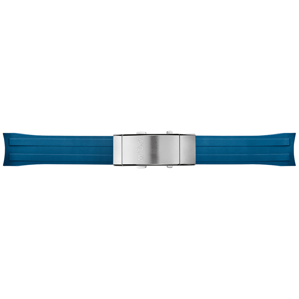 Original Armband der Mido Ocean Star Captain V 200C Rubber Blue M603018638