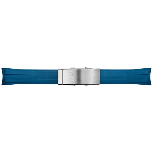 Original Armband der Mido Ocean Star Captain V 200C Rubber Blue M603018638