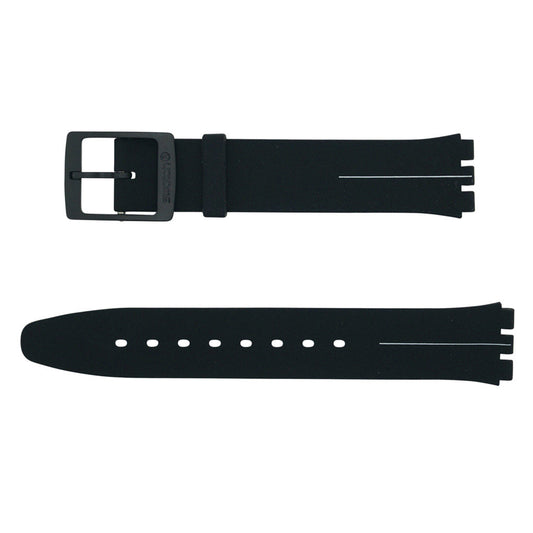 Swatch Ersatzband My Silver Black ASFB145