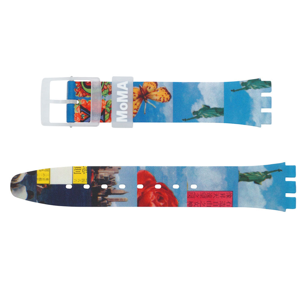 Swatch Ersatzband New York By Tadanori Yokoo, The Watch AGZ351