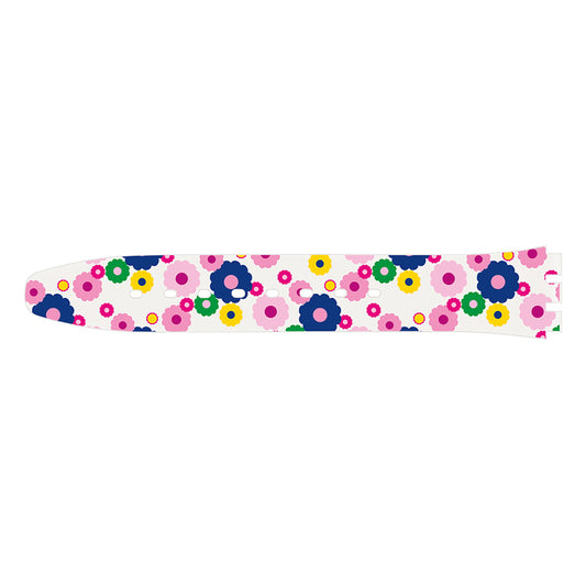 WHITE SILICONE STRAP FLOWERS H6 (Ersatzband)