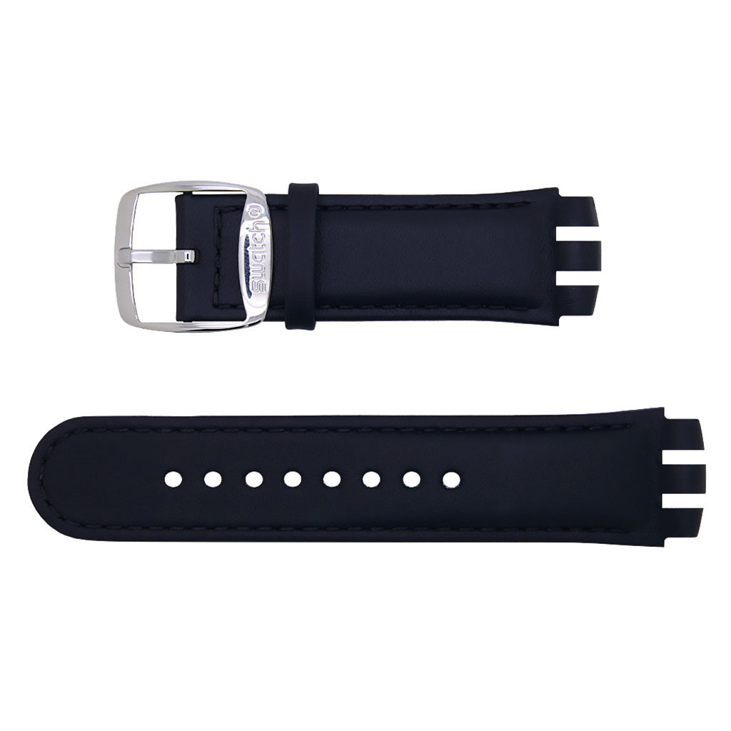 Original Ersatzband Swatch Irony Nabab BLACK LEATHER
