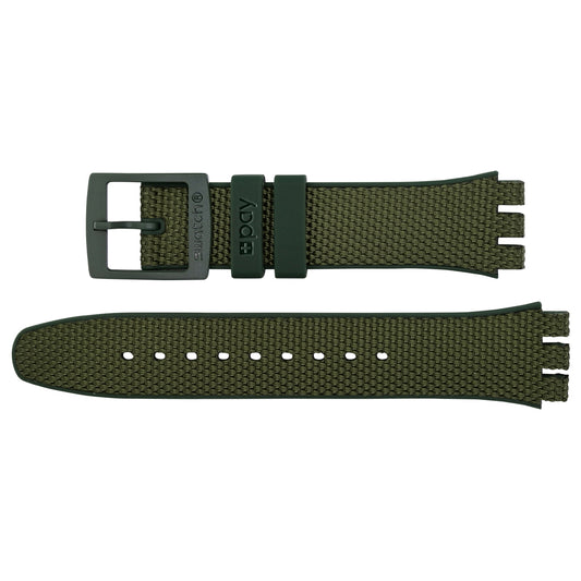Original Ersatzband der Swatch New Gent ONG PAY! ASVIG100 Ersatzarmband aus Silikon