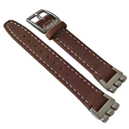 Swatch LederErsatzband Beige Timer AYGS450