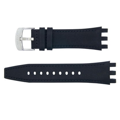 Swatch Ersatzband Black Leather Irony Chrono Automatic ASVGK001