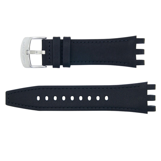 Swatch Ersatzband Black Leather Irony Chrono Automatic ASVGK001