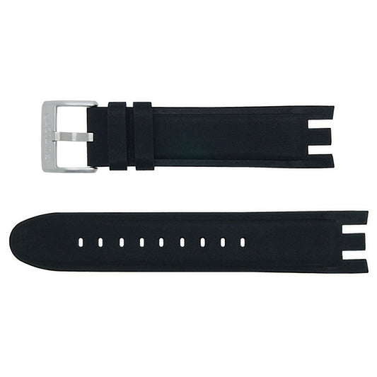 Original Ersatzband Swatch BLACK LEATHER - Irony Retrograde AYR001