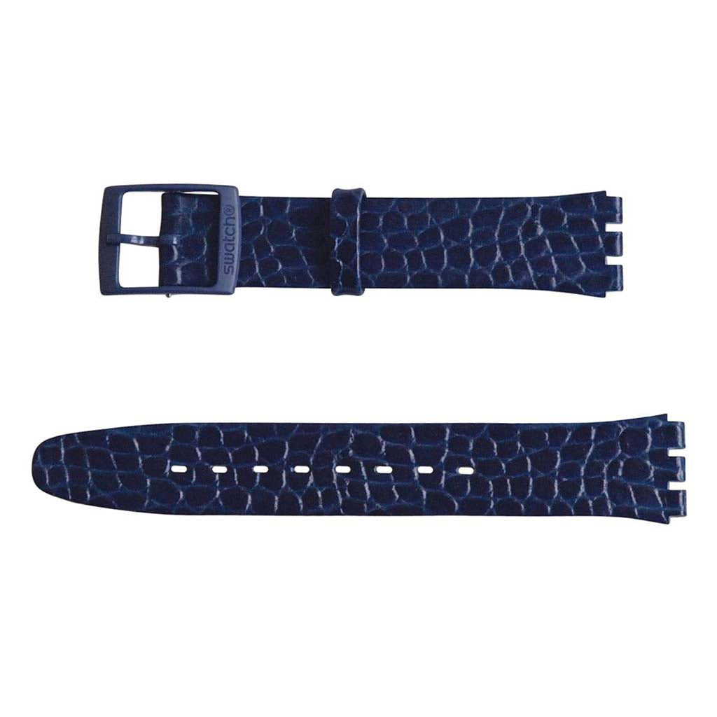 Swatch Ersatzband Dark Blue Leather ASFN001