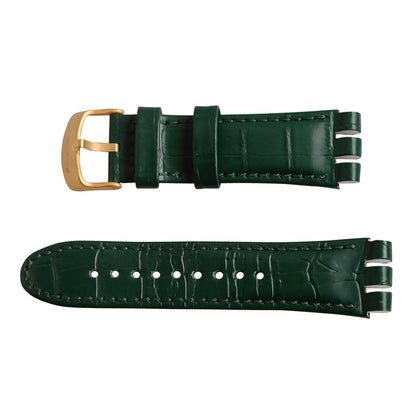 Swatch Ersatzband GOLDEN HIDE GREEN AYOG406