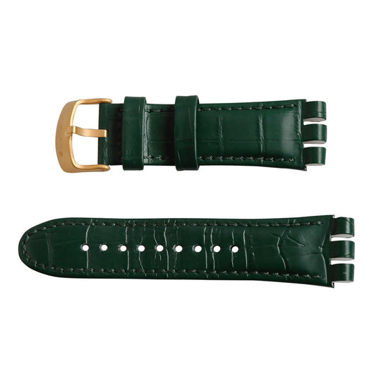 Swatch Ersatzband GOLDEN HIDE GREEN AYOG406